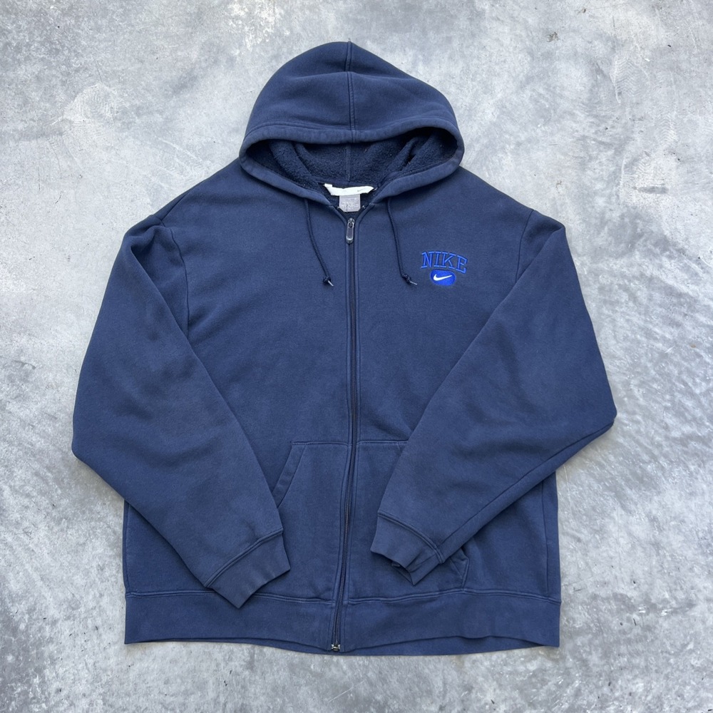 Vintage Nike Zip Up Jacket Size XXL Blue